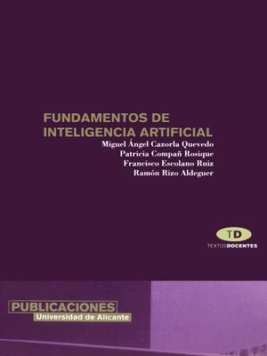 cover image of Fundamentos de inteligencia artificial